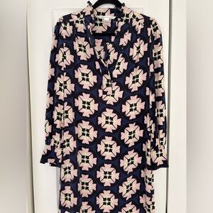 Tory Burch Geometric Print Dress - Pink and Black